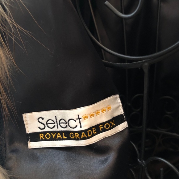 Gorski Fox Fur Belted Parker w/Hood, Sz Large - Picture 6 of 13